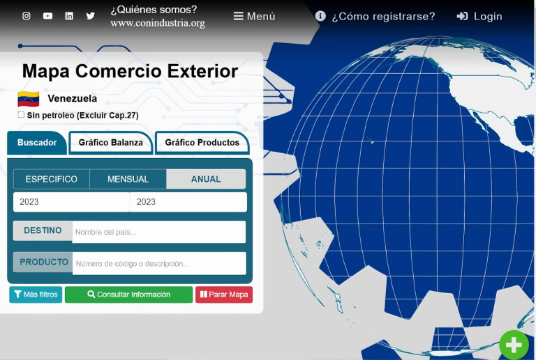Conindustria, en alianza con el PNUD, lanza Ventrade Map: Información crucial del comercio exterior de Venezuela