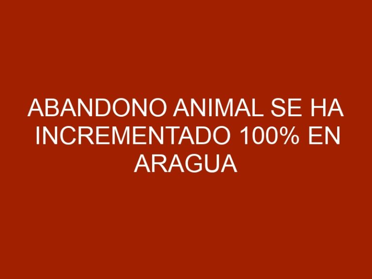 Abandono animal se ha incrementado 100% en Aragua