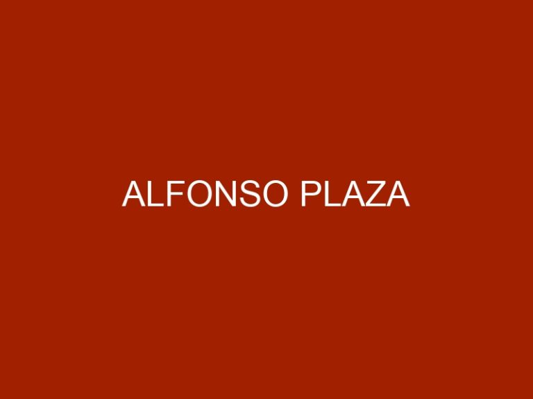 Alfonso Plaza