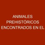 Animales prehistóricos encontrados en el subsuelo venezolano