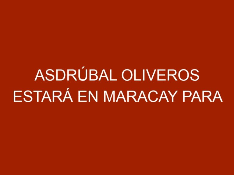 Asdrúbal Oliveros estará en Maracay para ofrecer perspectivas económicas