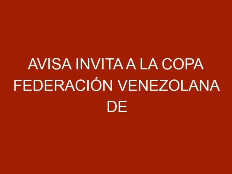 AVISA invita a la Copa Federación Venezolana de Deportes Ecuestres 2019