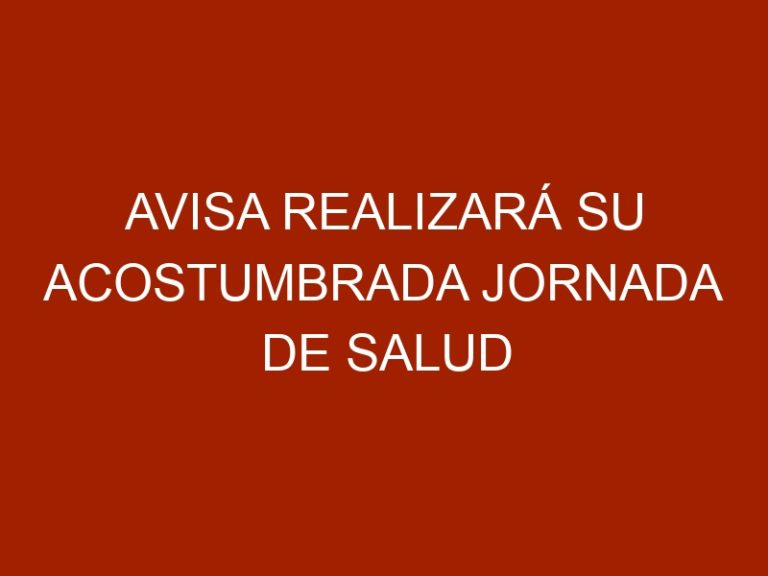 AVISA realizará su acostumbrada Jornada de Salud Animal en Maracay