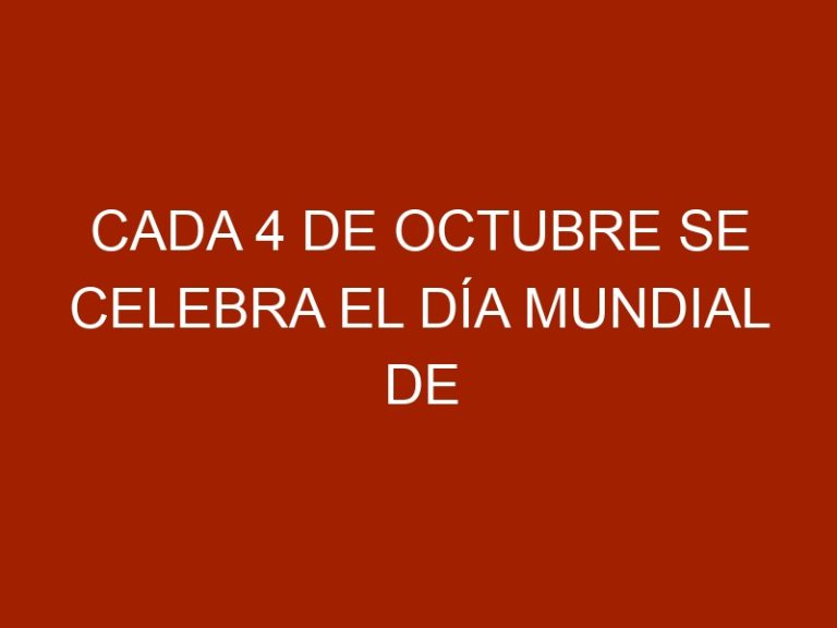 Cada 4 de octubre se celebra el Día Mundial de los Animales