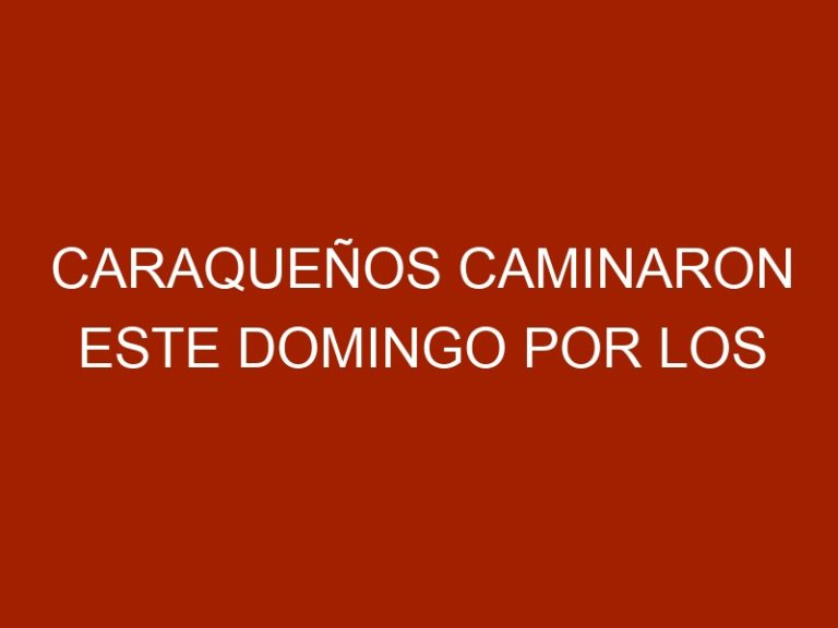 Caraqueños caminaron este domingo por los derechos de los animales