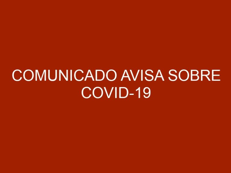 Comunicado AVISA sobre COVID-19