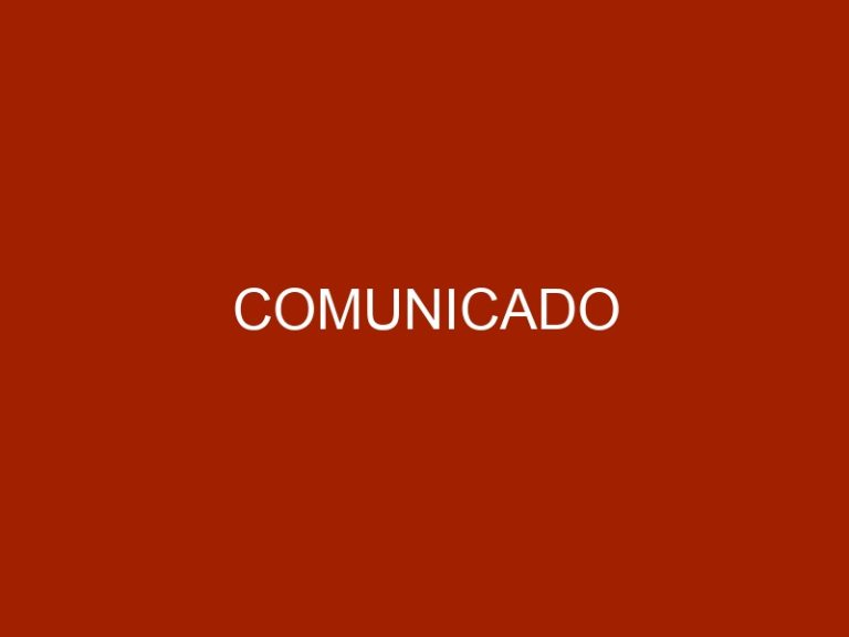 COMUNICADO