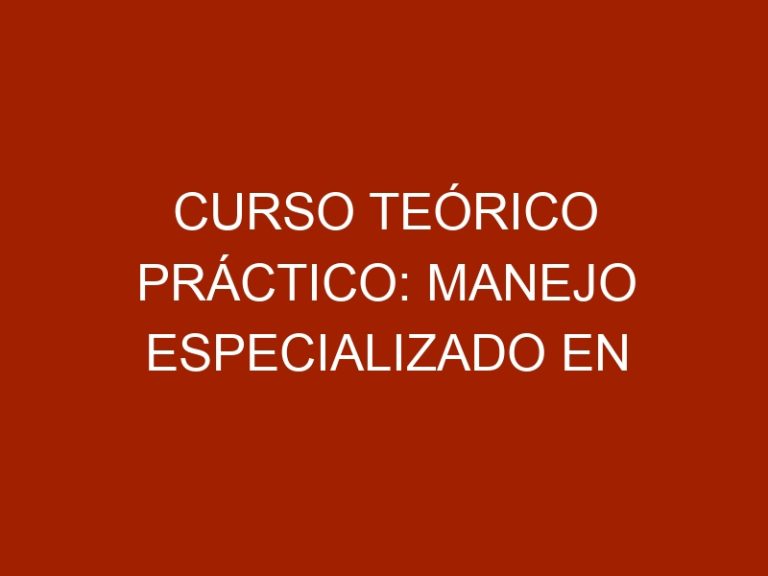 Curso Teórico Práctico: Manejo Especializado en Granjas Porcinas
