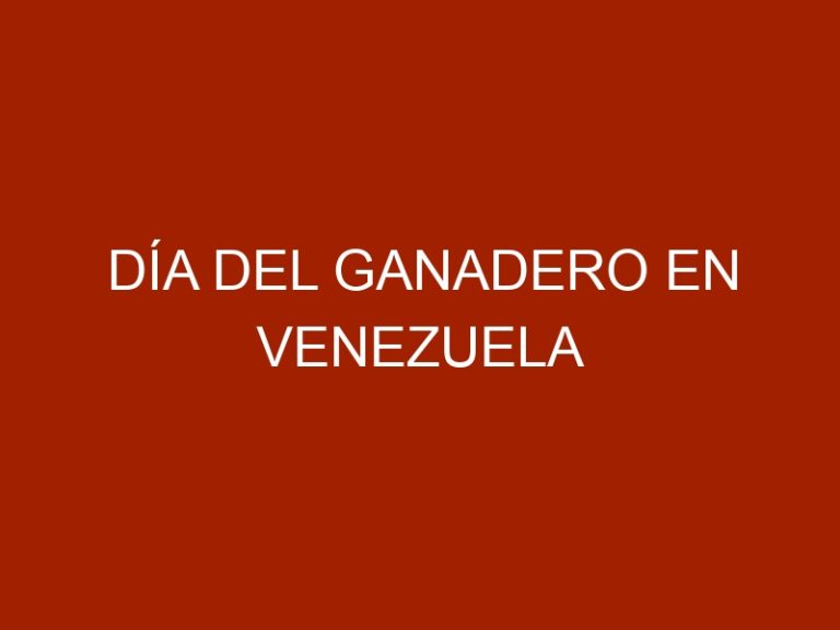 Día del Ganadero en Venezuela