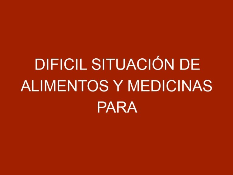 Dificil situación de alimentos y medicinas para mascotas