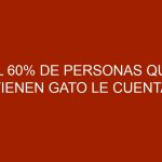 El 60% de personas que tienen gato le cuenta confidencias