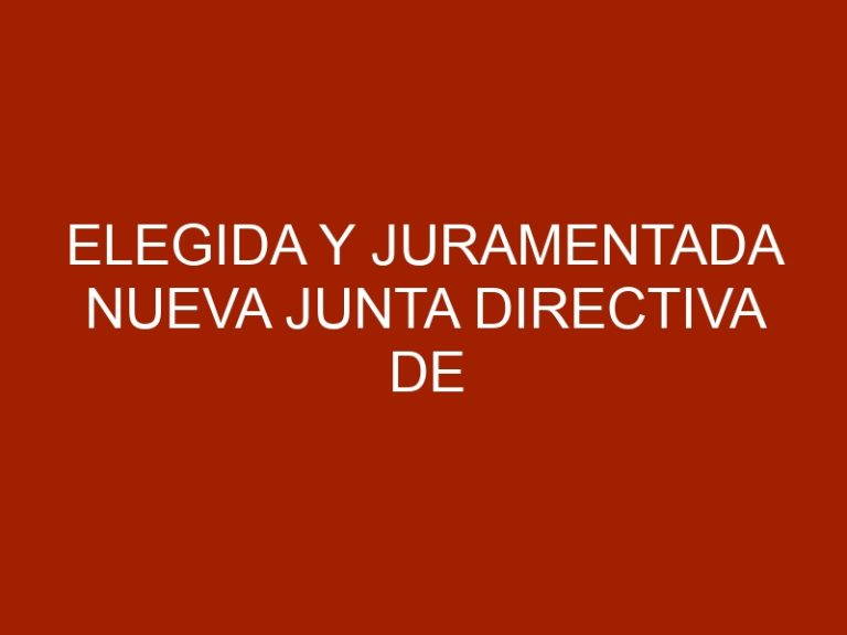 Elegida y Juramentada nueva junta directiva de AVISA