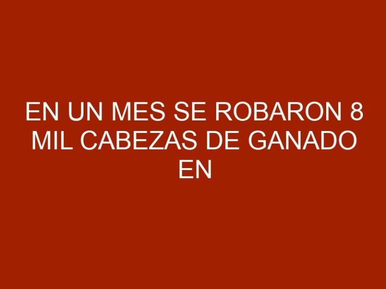 En un mes se robaron 8 mil cabezas de ganado en Venezuela