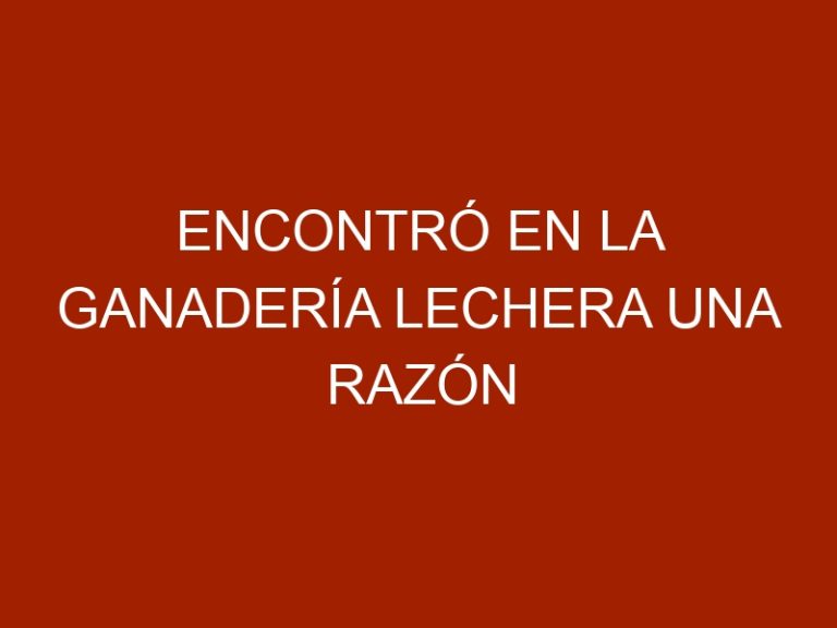 Encontró en la ganadería lechera una razón para seguir contribuyendo con Venezuela