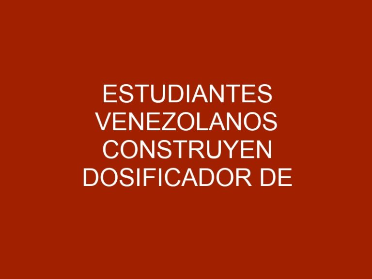 Estudiantes venezolanos construyen dosificador de alimentos para mascotas