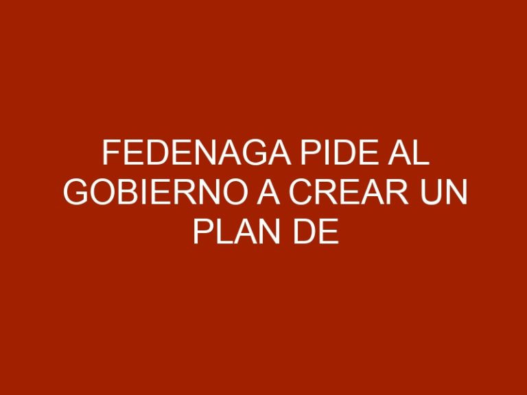 Fedenaga pide al gobierno a crear un plan de ayuda alimentaria