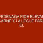 Fedenaga pide elevar carne y la leche para el sector productor