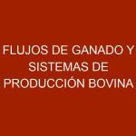 Flujos de ganado y sistemas de producción bovina