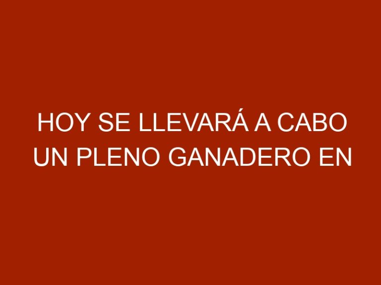 Hoy se llevará a cabo un pleno ganadero en Acarigua