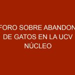 I Foro sobre abandono de gatos en la UCV núcleo Maracay