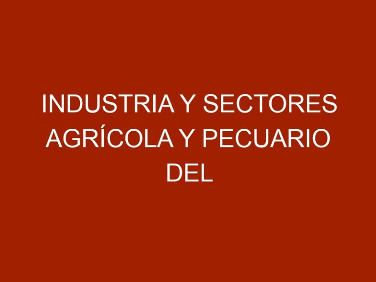 Industria y sectores agrícola y pecuario del país en modo supervivencia