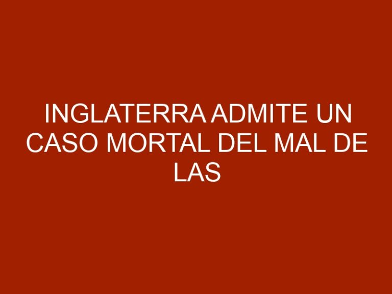 Inglaterra admite un caso mortal del mal de las Vacas Locas