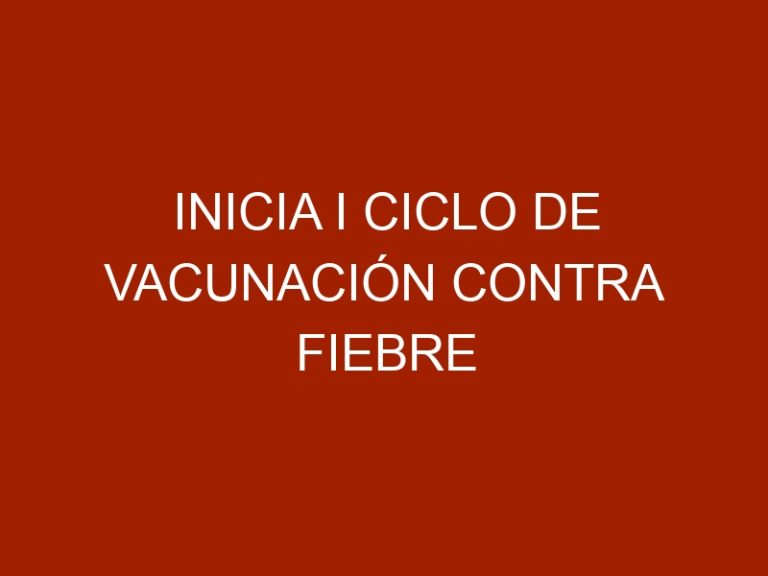 Inicia I Ciclo de Vacunación contra Fiebre Aftosa del año 2023