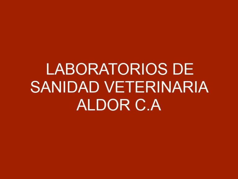 Laboratorios de Sanidad Veterinaria Aldor C.A celebra 36 años de trayectoria empresarial