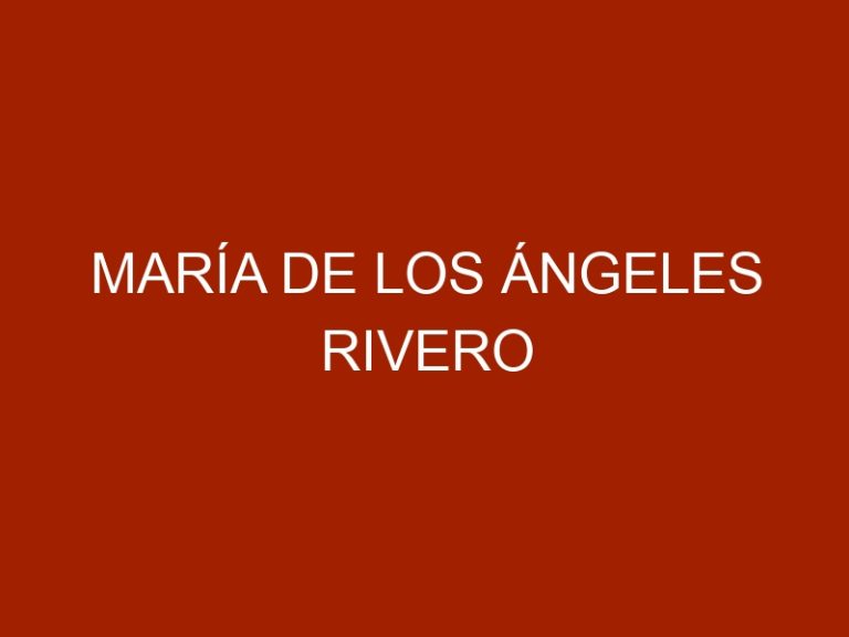 María de los Ángeles Rivero