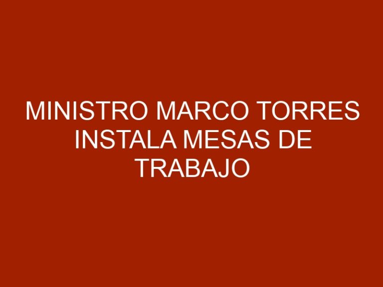 Ministro Marco Torres instala mesas de trabajo con sector avícola