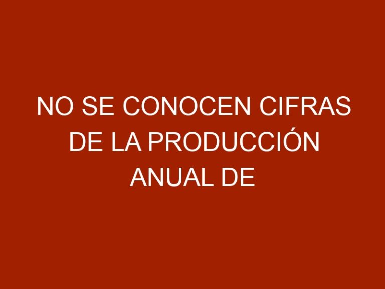 No se conocen cifras de la producción anual de leche y carne