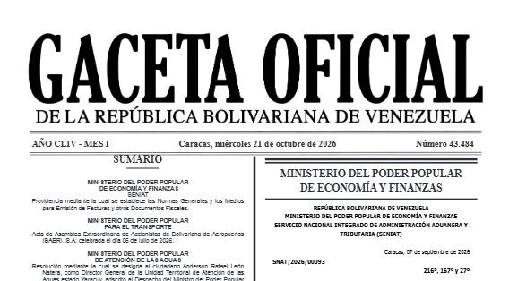El SENIAT oficializa nuevas normas para la emisión de facturas e impulsa la facturación digital en Venezuela