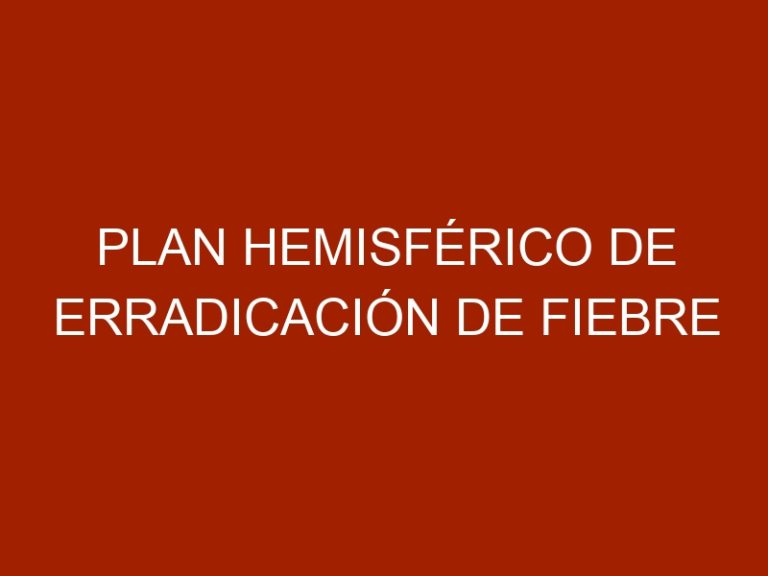 Plan Hemisférico de Erradicación de Fiebre Aftosa, situación actual de Venezuela