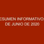 Resumen Informativo; 8 de Junio de 2020