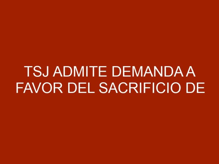 TSJ admite demanda a favor del sacrificio de animales para rituales