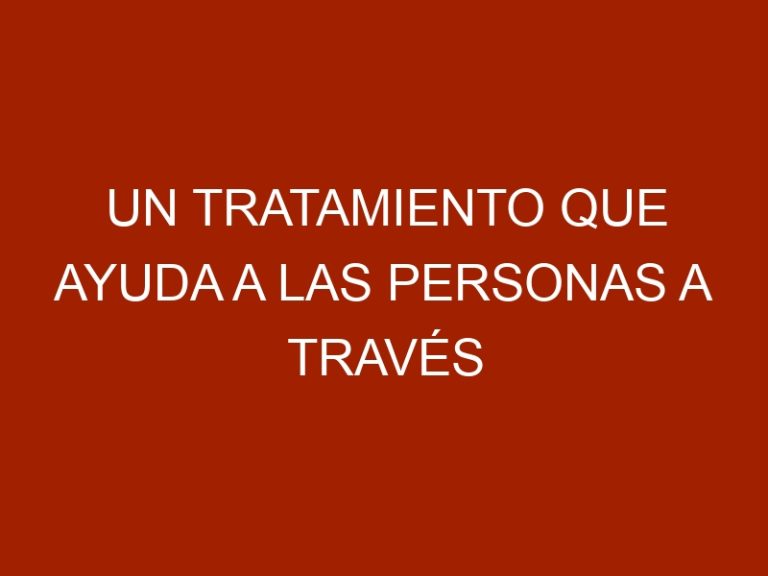 Un tratamiento que ayuda a las personas a través del contacto con animales