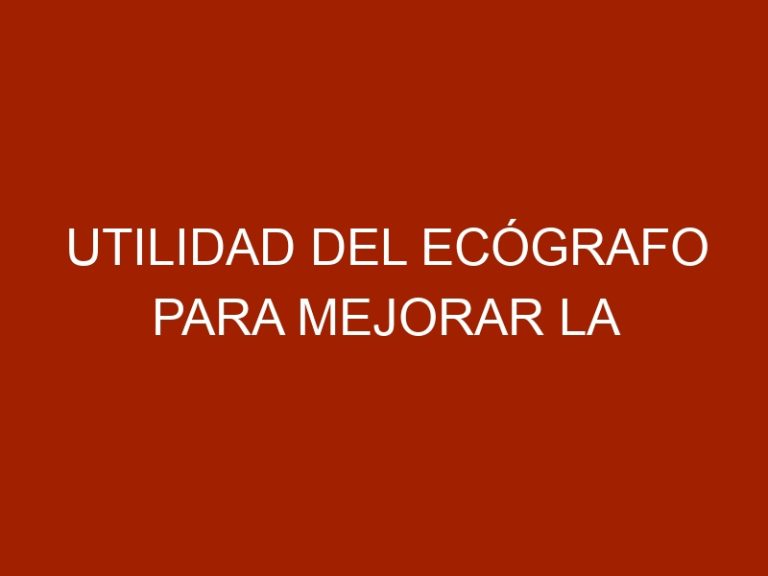 Utilidad del Ecógrafo para Mejorar la Productividad del Rebaño Ovino